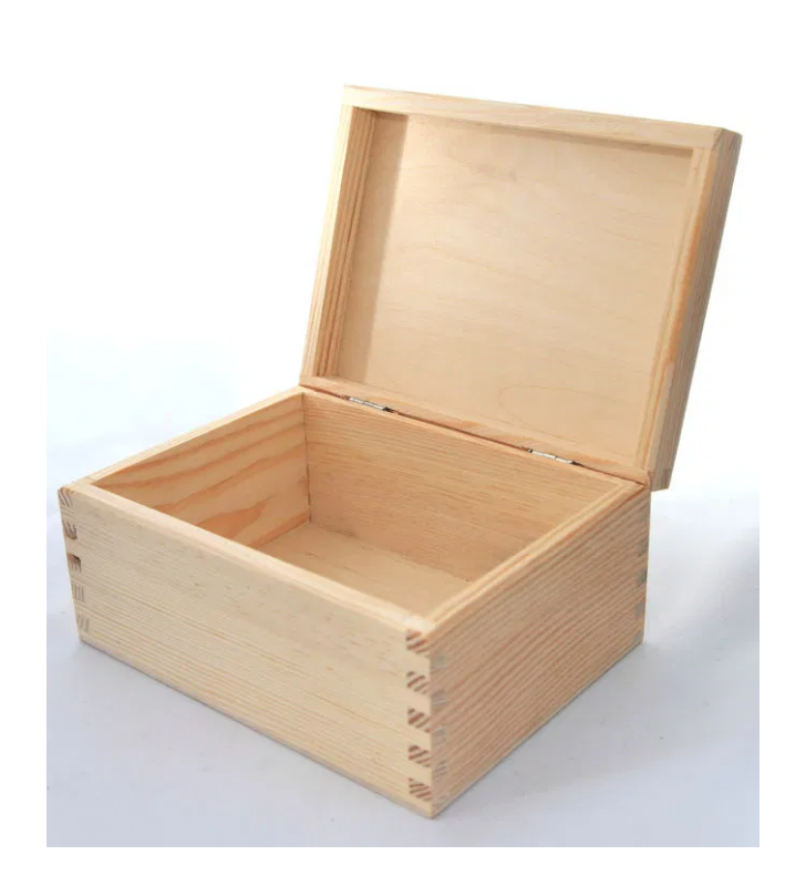 Elegante scatola in legno sostenibile
