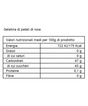 Gelatina di petali di rosa