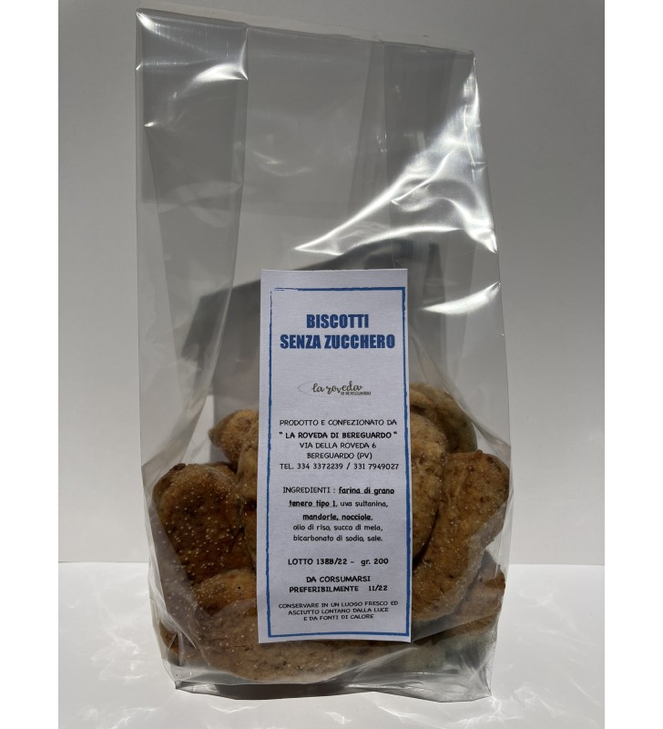 Biscotti senza zucchero